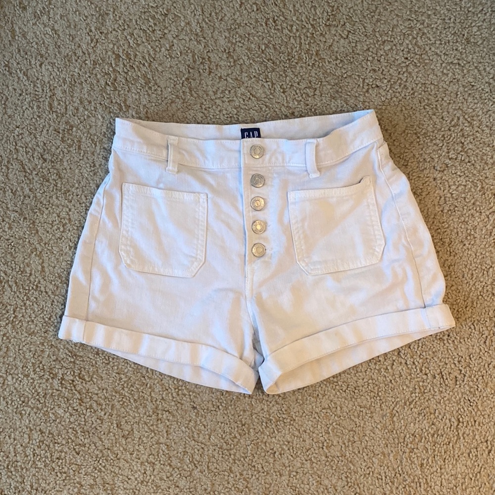 Gap denim high rise 4" shorts